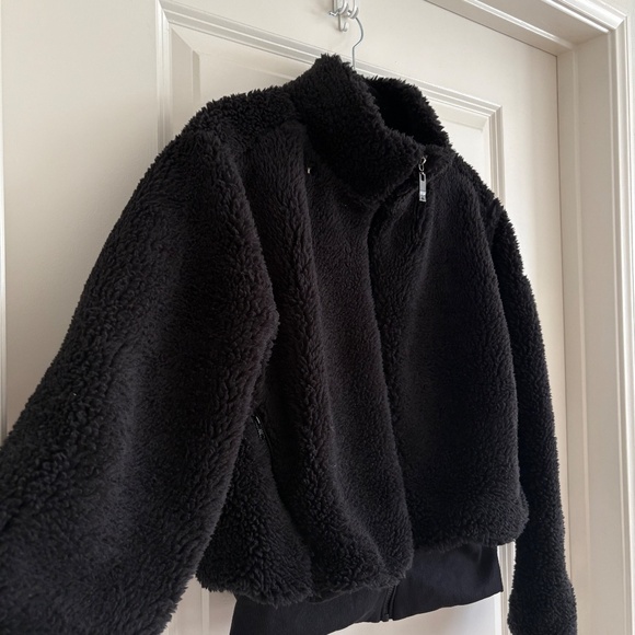 Alo Yoga Foxy Sherpa Jacket Black S - Picture 7 of 15